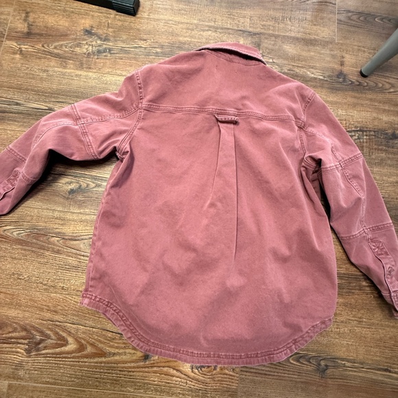 Bagatelle Dusty Rose Button-Down Structured Shirt - M - Picture 2 of 7